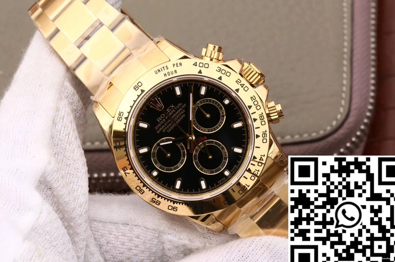 Cosmograph Black JH M116508-0004 Gold Rolex Yellow Factory Daytona Dial 0303